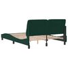 vidaXL Bed Frame without Mattress Dark Green 120x200 cm Velvet