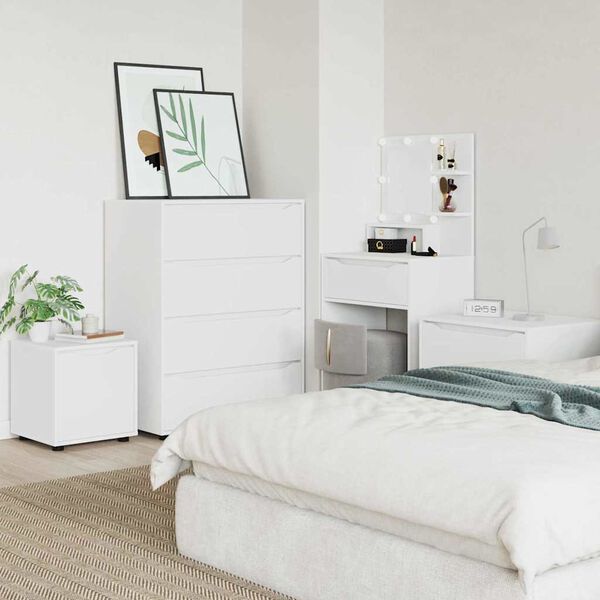 vidaXL Badrumssk&aring;p Vit 40,5 x 40 x 44 cm Konstruerat tr&auml;