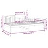 vidaXL Dagb&auml;dd utan madrass vit 90x200 cm massiv furu