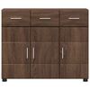 vidaXL Sideboard FLORIN Brun Ek 88,5 x 30,5 x 73 cm Konstruerat tr&auml;