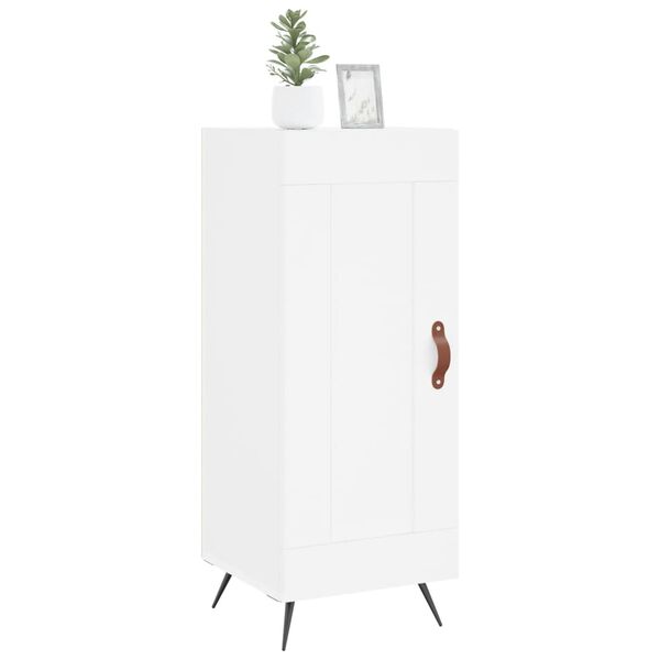 vidaXL Sk&auml;nk vit 34,5x34x90 cm konstruerat tr&auml;