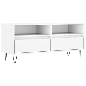 vidaXL Tv-b&auml;nk vit 100x34,5x44,5 cm konstruerat tr&auml;