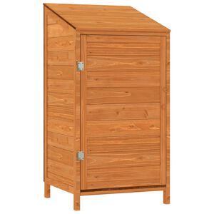 vidaXL Tr&auml;dg&aring;rdsbod brun 55x52x112 cm massivt grantr&auml;