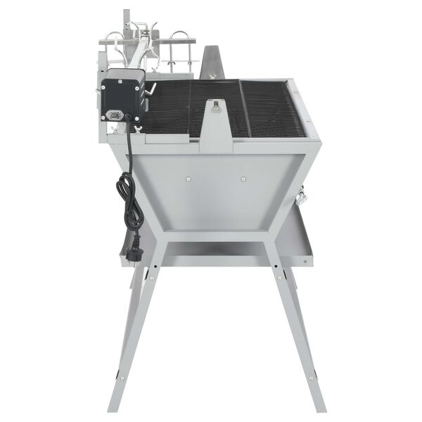 BBQ i j&auml;rn och rostfritt st&aring;l med grillsp&auml;tt