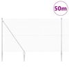 vidaXL St&auml;ngselstolpe Silver 50 x 1,5 m (12 x 12 mm n&auml;t) St&aring;l