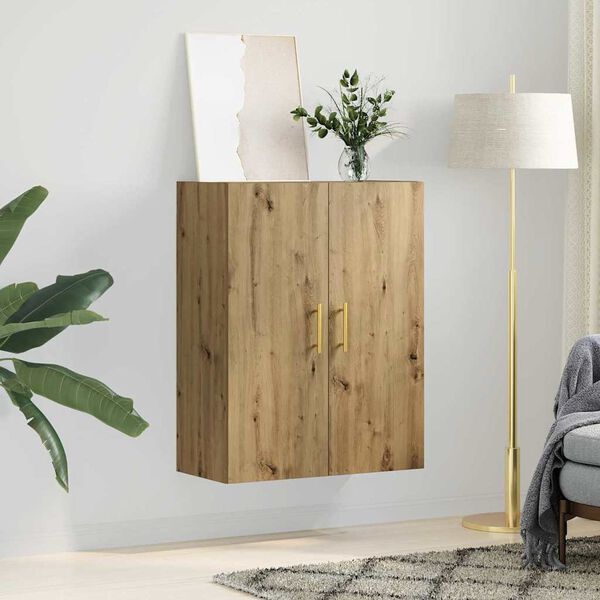 vidaXL V&auml;ggsk&aring;p Artisan Ek 69,5 x 34 x 90 cm Konstruerat tr&auml;