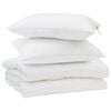 vidaXL Sommar Duvet med kudde 3 st Vit Mikrofiber