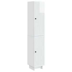 vidaXL Sk&aring;pset 2 pcs Vit h&ouml;gglans 34,5 x 33 x 90 cm Konstruerat tr&auml;