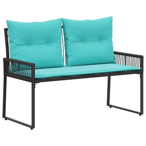 vidaXL Utomhusb&auml;nk 2 -Seater 4 st 110 x 59 x 82 cm konstrotting