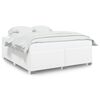 vidaXL S&auml;ngram vit 200x200 cm konstl&auml;der