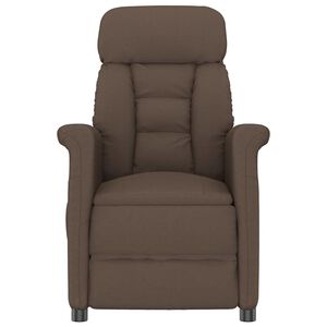 vidaXL Massagef&aring;t&ouml;lj Brun 96.5 x 70.5 x 95 cm Mikrofiber