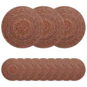 vidaXL Sj&ouml;havsn&auml;tst&auml;llen 12 st Brun 100% Sj&ouml;gr&auml;s
