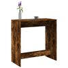 vidaXL Barbord r&ouml;kf&auml;rgad ek 102x50x103,5 cm konstruerat tr&auml;