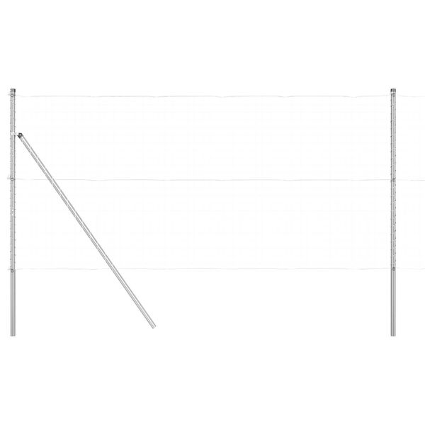 vidaXL Stängselstolpe Övrigt 26 pcs Grå 3,2 x 3,2 x 200 cm Stål