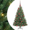 vidaXL Plast Hingad Julgran Gr&ouml;n 120 cm PVC och metall