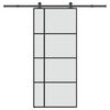 vidaXL Skjutd&ouml;rr med beslagset ESG glas och aluminium 90x205 cm