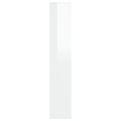 vidaXL Skoskåp vit högglans 54x34x183 cm spånskiva