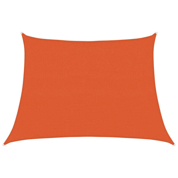 vidaXL Solsegel 160 g/m² trapezoid orange 4/5x3 m HDPE