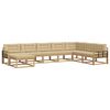 vidaXL Utomhussoffset 8 st Vit och Beige