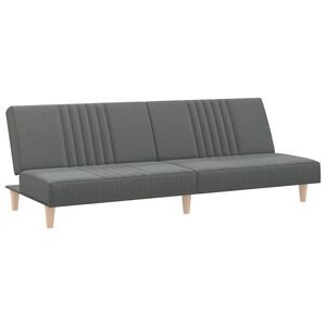 vidaXL B&auml;ddsoffa m&ouml;rkgr&aring; tyg