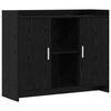 vidaXL Sideboard Black Oak 98,5 x 33 x 80 cm Konstruerat tr&auml;