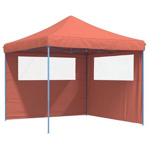 vidaXL Pop-Up hopf&auml;llbart partyt&auml;lt med 2 sidov&auml;ggar terrakotta