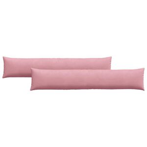 vidaXL Sofakuddar 2 pcs Rosa 200 x 40 cm Kordread tyg