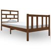 vidaXL S&auml;ngram honungsbrun massiv furu 100x200 cm enkels&auml;ng
