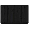 vidaXL Skänk svart 120x35x80 massiv furu