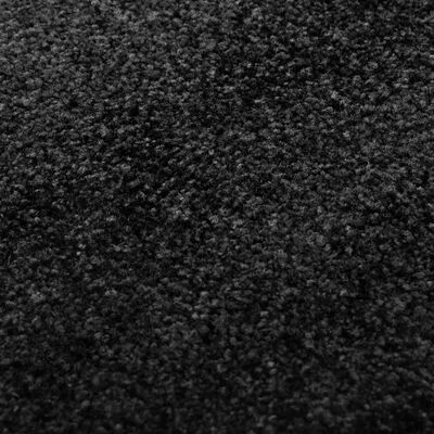 vidaXL Dörrmatta tvättbar svart 90x150 cm