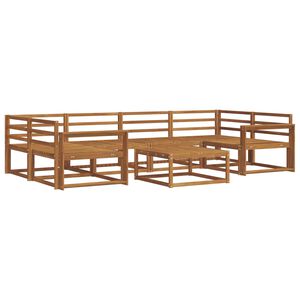 vidaXL Utomhussoffset 7 pcs Naturf&auml;rg Massivt Akaciatr&auml;