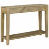 vidaXL Konsolbord Naturlig gr&aring; 110 x 30 x 80 cm Massivt mangotr&auml;