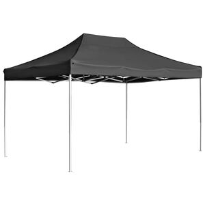vidaXL Hopf&auml;llbart partyt&auml;lt aluminium 4,5x3 m antracit