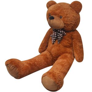 vidaXL Nallebj&ouml;rn brun plysch 242 cm