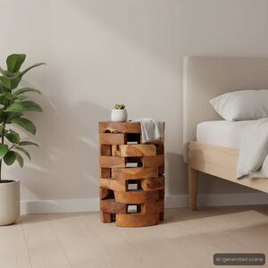 vidaXL S&auml;ngbord 30x30x45 cm massiv teak