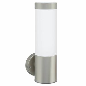 vidaXL Utomhus v&auml;gglampa Silver 12 x 8,5 x 27 cm.