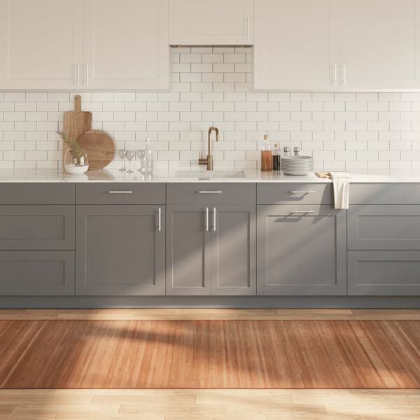 vidaXL Matta rektangul&auml;r naturlig 100x1000 cm bambu