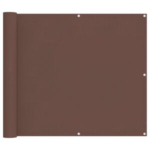 vidaXL Balkong Sk&auml;rm Brun 100 x 700 cm Oxford Tyg
