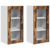 vidaXL V&auml;ggglasf&ouml;rr&aring;d LUCCA 2 pcs R&ouml;kt ek 40 x 31 x 80 cm