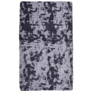 vidaXL Ryamatta med l&aring;ng lugg NAVARRA m&ouml;rkgr&aring; 60x100 cm polyester