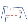 vidaXL Utegunga set Flerf&auml;rgsdesign 330 x 185 x 185 cm St&aring;l och PE