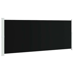 vidaXL Inf&auml;llbar sidomarkis 200x500 cm svart