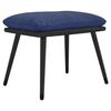 vidaXL Fotpall bl&aring; 45x29,5x35 cm tyg och konstl&auml;der