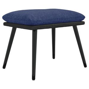 vidaXL Fotpall bl&aring; 45x29,5x35 cm tyg och konstl&auml;der