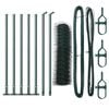 vidaXL St&auml;ngselstolpe Gr&ouml;n 10 x 0,6 m (50 mm mesh) St&aring;l och PVC