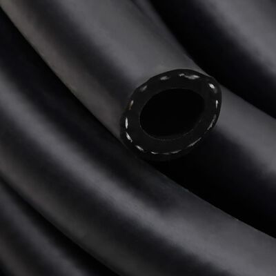 vidaXL Luftslang hybrid svart 2 m gummi och PVC