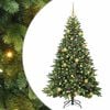 vidaXL Konstgjord julgran med 300 LED-lampor Gr&ouml;n 180 cm PE och PVC