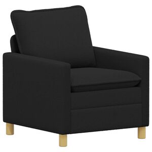 vidaXL Soffa Svart 76 x 81 x 87,5 cm Tyg