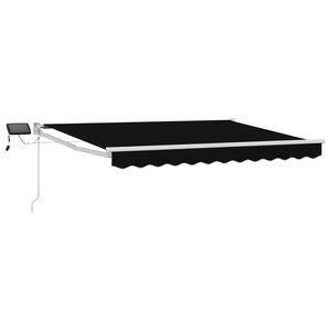 vidaXL Manuell utdragbar markis med LED-lampor 3 x 2,5 m