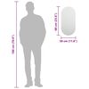 vidaXL Spegel 60x30 cm glas